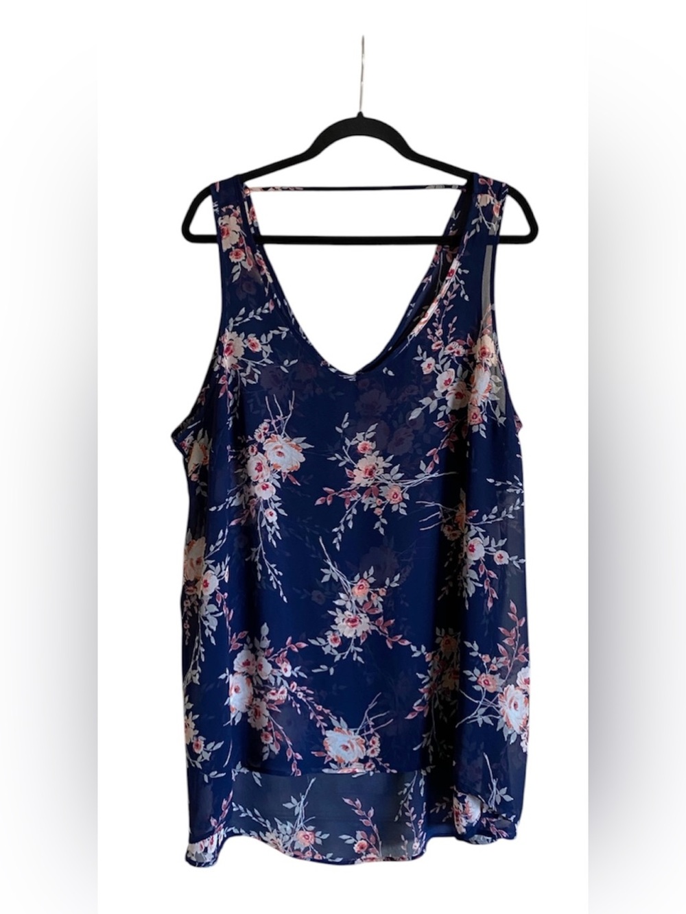 Women’s TORRID Floral Chiffon Tank Top Size 0